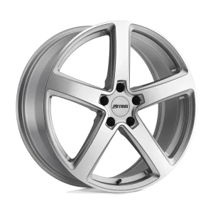 Petrol Wheels – P2A – Silver – 17″x8″ 35mm – Summer Wheels – 1780P2A355100S72